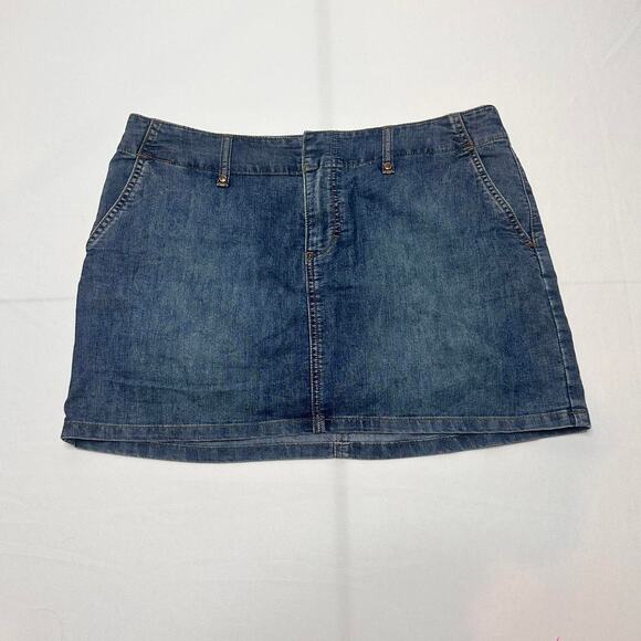 Express Precision Fit Vintage Mini Low Rise Skirt Size 12 - Picture 6 of 7